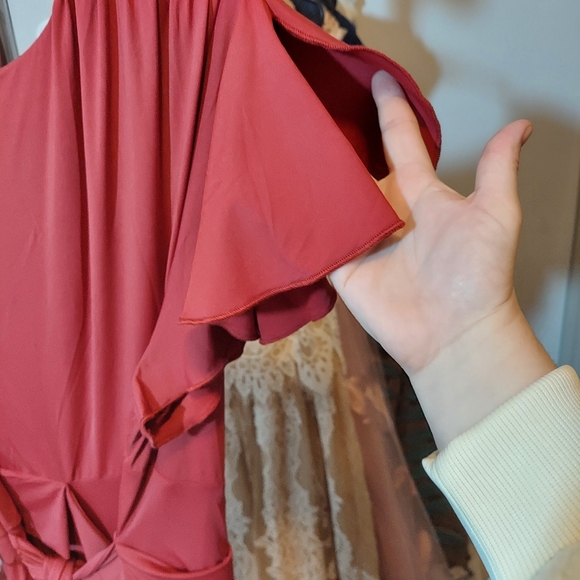 Blush Mark Burgundy Maxi Dress - Picture 5 of 7